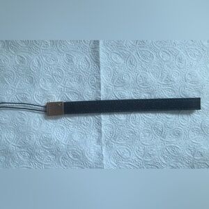 Gucci Gold and Black Leather Wrist Strap